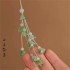 Chinese style DIY pendant - Sea blue Agapanthus rope