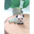 Handmade antique style bamboo panda phone strap, suitable for Hanfu and U-disk