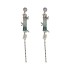 New Chinese style traditional bamboo lucky earrings for women with long tassels