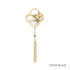 Ancient-Style Plum Blossom Brooch: Elegant and Exquisite with Tassel Palace Design