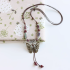Chinese Vintage Butterfly Beaded Necklace: Zen Ethnic Style, Versatile Long Sweater Chain