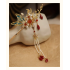 Modern Chinese-style Red Hairpin, Suitable for Bun Hairstyles
