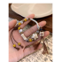 Ceramic Star Pull Cord Bracelet: Unique Ethnic, New Chinese-style National Wind Accessory