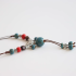 Ethnic Style Adjustable Ceramic Sweater Necklace, Handcrafted Chinese Traditional Necklace