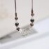 Chinese-style Ceramic Fish Pendant Necklace, Ethnic Women's Sweater Chain