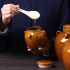 Vintage Ceramic Jar, Suitable for Honey, Pickles, Dry Goods, Grains, and Tea