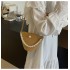 New Chinese-style Pearl Diagonal Crossbody Small Bag Vacation Beach Woven Bag