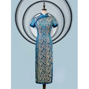Handcrafted Double-Layer Mulberry Silk Summer Modified Republic Style Cheongsam