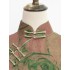 Red Cloud Chiffon Handcrafted Pure Silk Cheongsam with Graceful Antique Style