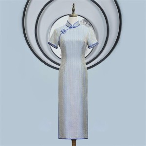 New Summer Short-Sleeve Vintage Style Elegant Daily Wear Cheongsam Dress