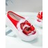 Handmade Lion Dance Closed-Toe Platform Mules