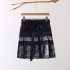 Vintage Chinese-Inspired Short Ma Mian Skirt with Adjustable Waist | Hanfu-Style A-Line Silhouette