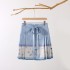 Modern Chinese-Inspired Short Ma Mian Skirt with Adjustable Tie Waist | Versatile A-Line Silhouette