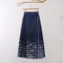 Vintage Chinese-Inspired Long Ma Mian Skirt with Adjustable Sash (Retro Elegance)