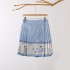 Modern Chinese-Inspired Short Ma Mian Skirt with Adjustable Tie Waist | Versatile A-Line Silhouette