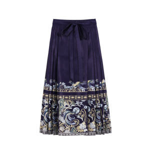 Modernized Traditional Hanfu Ma Mian Skirt