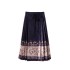 Long High-Waisted Ma Mian Skirt with Adjustable Waist Band