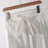 Artistic Chinese-Style Sash-Tie Mid-Length Ma Mian Skirt (Half-Dress)