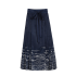 Vintage Chinese-Inspired Long Ma Mian Skirt with Adjustable Sash (Retro Elegance)