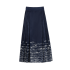 Vintage Chinese-Inspired Long Ma Mian Skirt with Adjustable Sash (Retro Elegance)