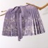 Long High-Waisted Ma Mian Skirt with Adjustable Waist Band