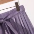 Long High-Waisted Ma Mian Skirt with Adjustable Waist Band