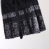 Vintage Chinese-Inspired Short Ma Mian Skirt with Adjustable Waist | Hanfu-Style A-Line Silhouette