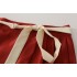 Red New-Chinese-Style Ma Mian Skirt with Sash (Half-Length)
