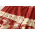 Red New-Chinese-Style Ma Mian Skirt with Sash (Half-Length)